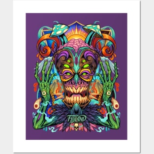 Psychedelic Tiki Creature Posters and Art